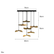 Foxglove Span Wood Chandelier — gallery image 16