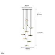 Foxglove Span Wood Chandelier — gallery image 3