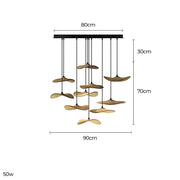 Foxglove Span Wood Chandelier — gallery image 5