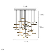 Foxglove Span Wood Chandelier — gallery image 9