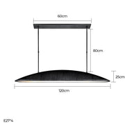 Blackthorn Span Brass Linear Chandelier — gallery image 14