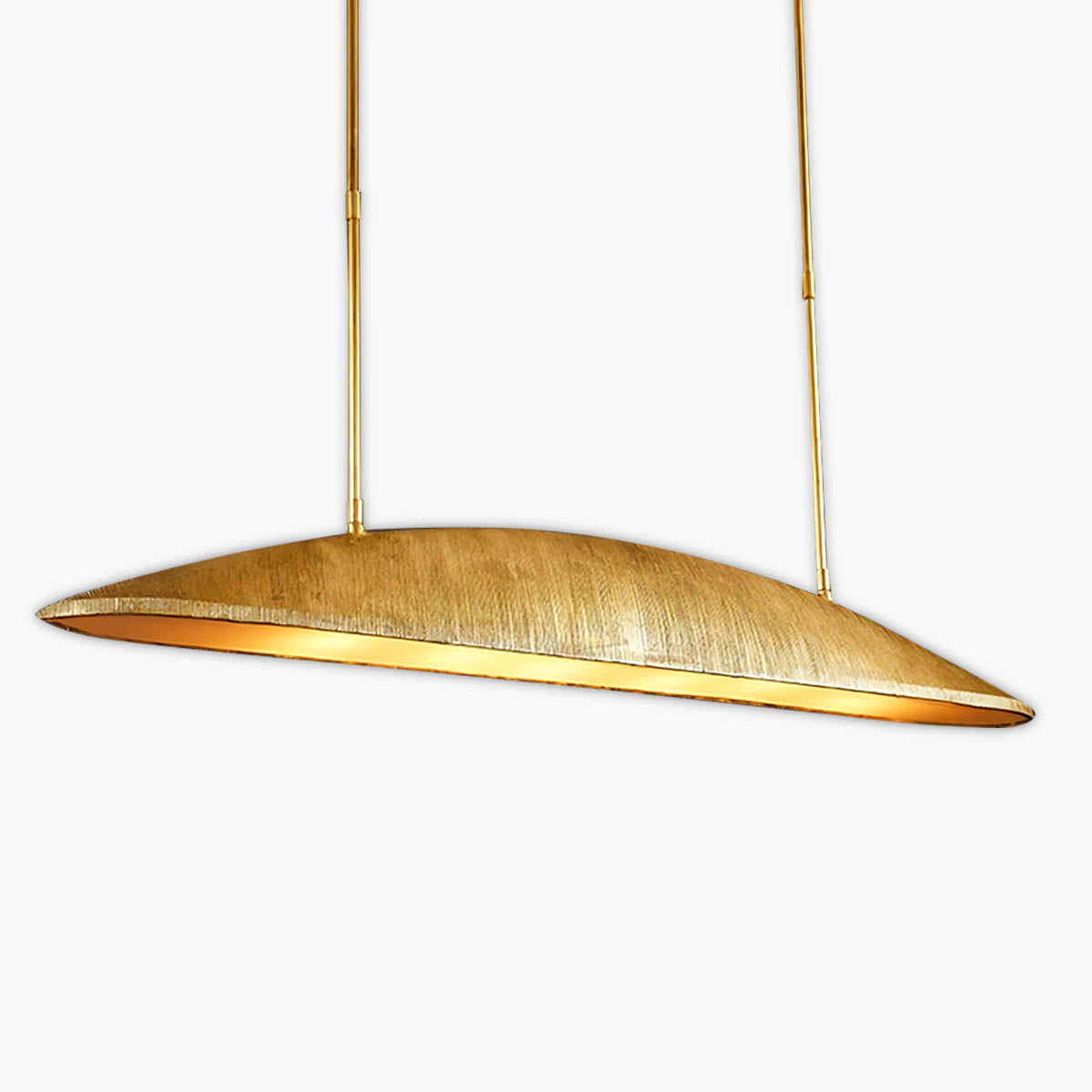Blackthorn Span Brass Linear Chandelier — gallery image 1