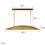 Blackthorn Span Brass Linear Chandelier — gallery image 4