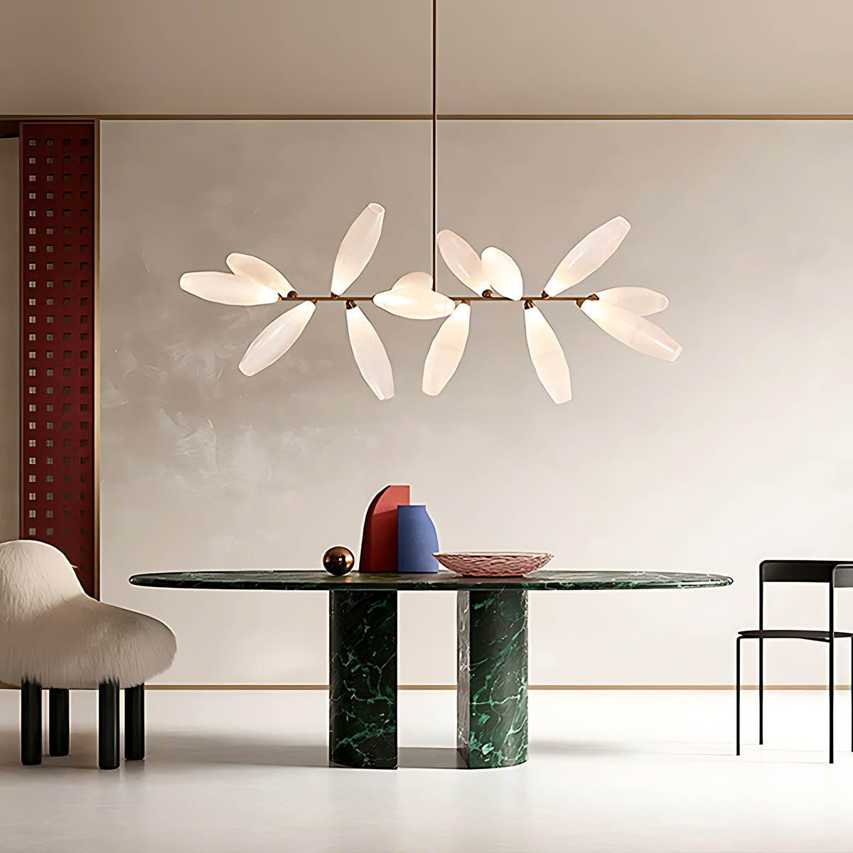 Huckleberry Span Glass Linear Chandelier — gallery image 5