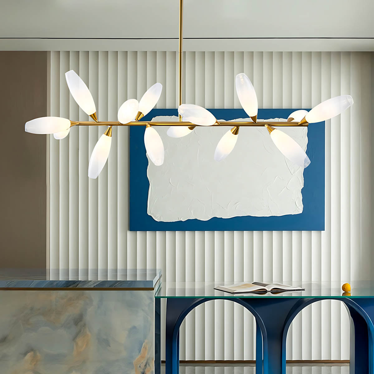 Huckleberry Span Glass Linear Chandelier — gallery image 7