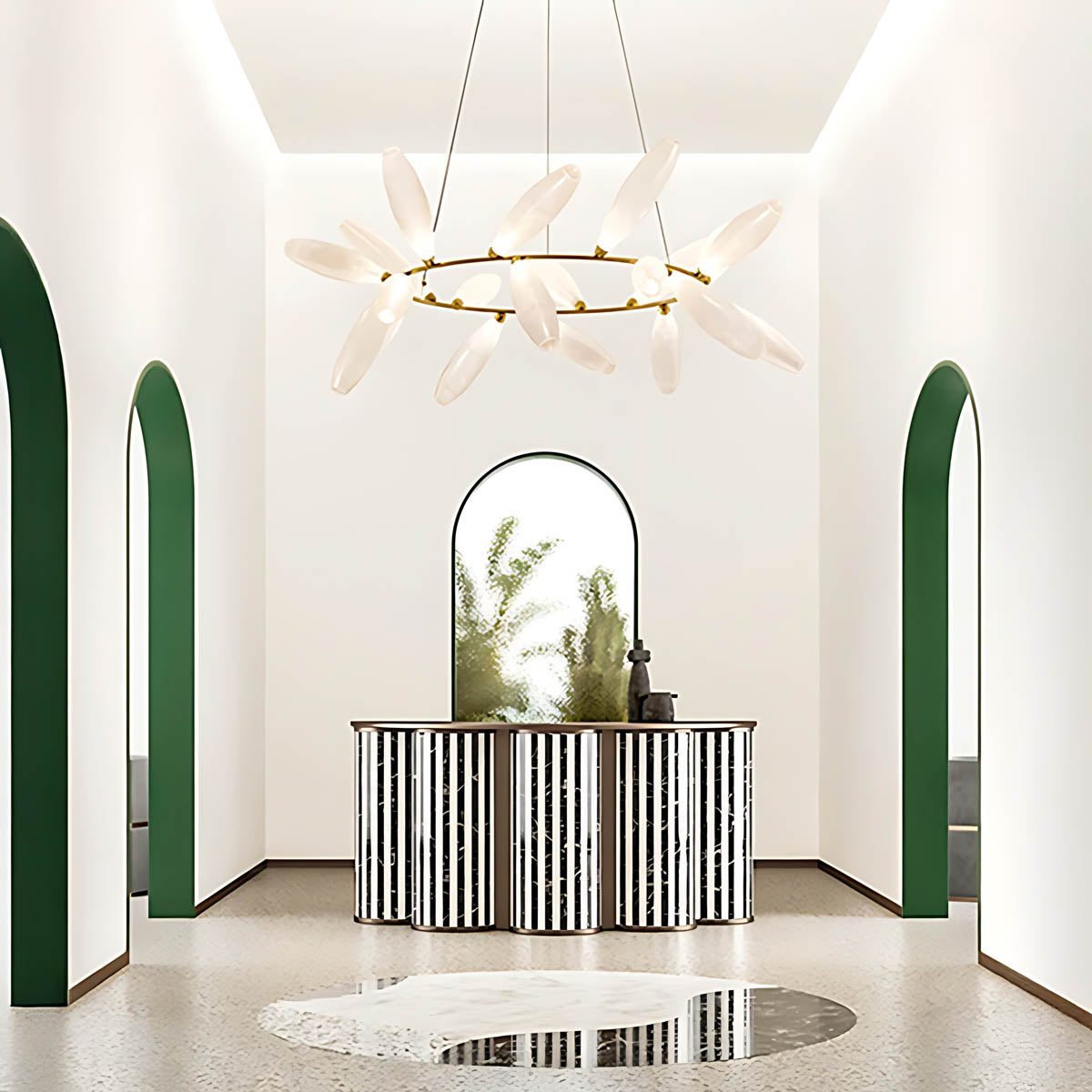 Huckleberry Span Glass Linear Chandelier — gallery image 6