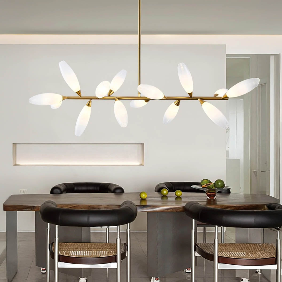 Huckleberry Span Glass Linear Chandelier — gallery image 2