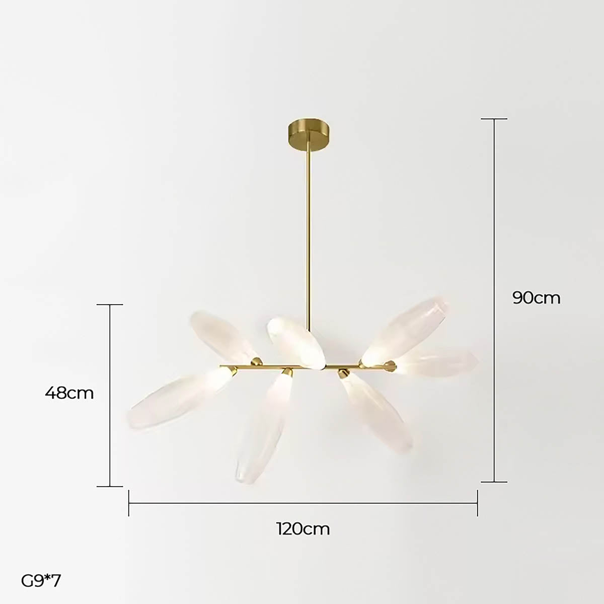 Huckleberry Span Glass Linear Chandelier — gallery image 26
