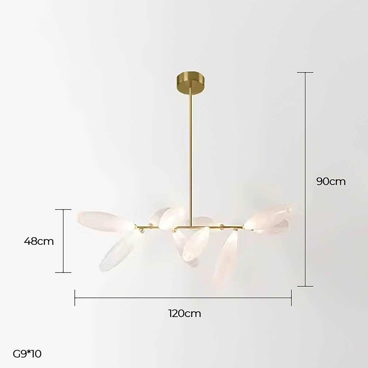 Huckleberry Span Glass Linear Chandelier — gallery image 27