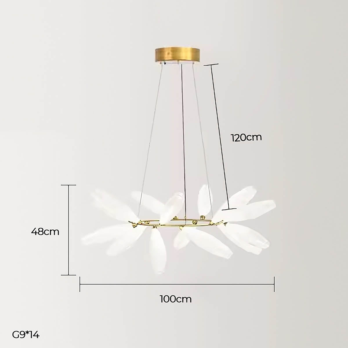 Huckleberry Span Glass Linear Chandelier — gallery image 24