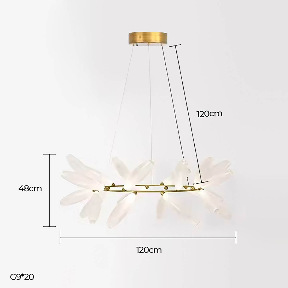 Huckleberry Span Glass Linear Chandelier — gallery image 25
