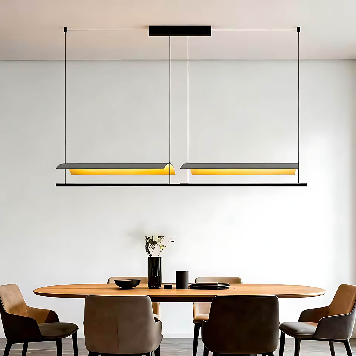 
Larchwood Span Lustre linéaire en fer — photo 2