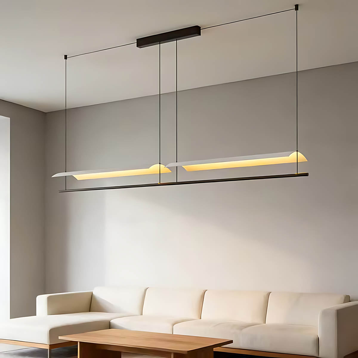 
Larchwood Span Lustre linéaire en fer — photo 8