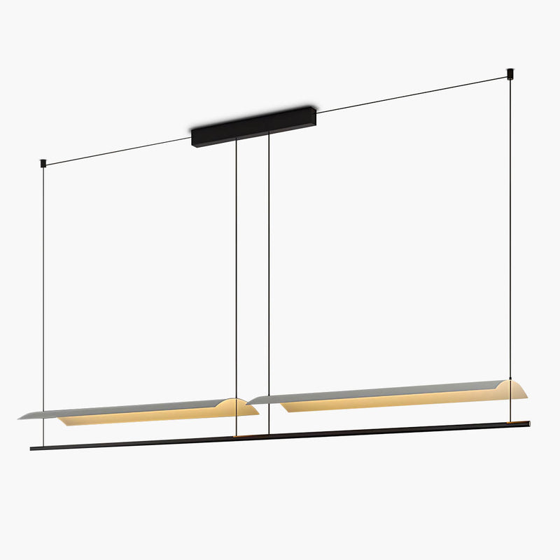 Larchwood Span Iron Linear Chandelier — gallery image 1