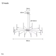 Ashford Branch Iron Chandelier — Open Box — gallery image 3