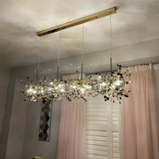 Acorn Drop Stainless Steel Linear Chandelier — Open Box — gallery image 2
