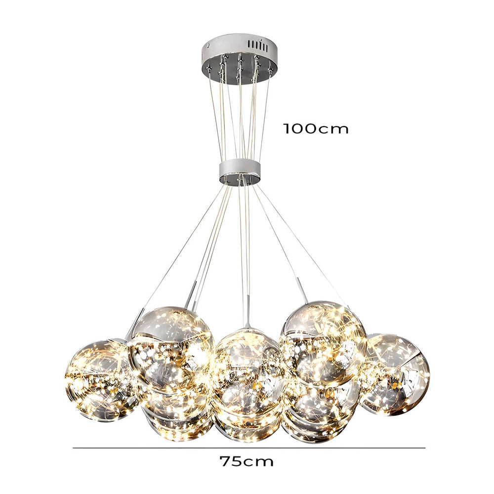 Fenwick Form Glass Chandelier — Open Box — gallery image 4