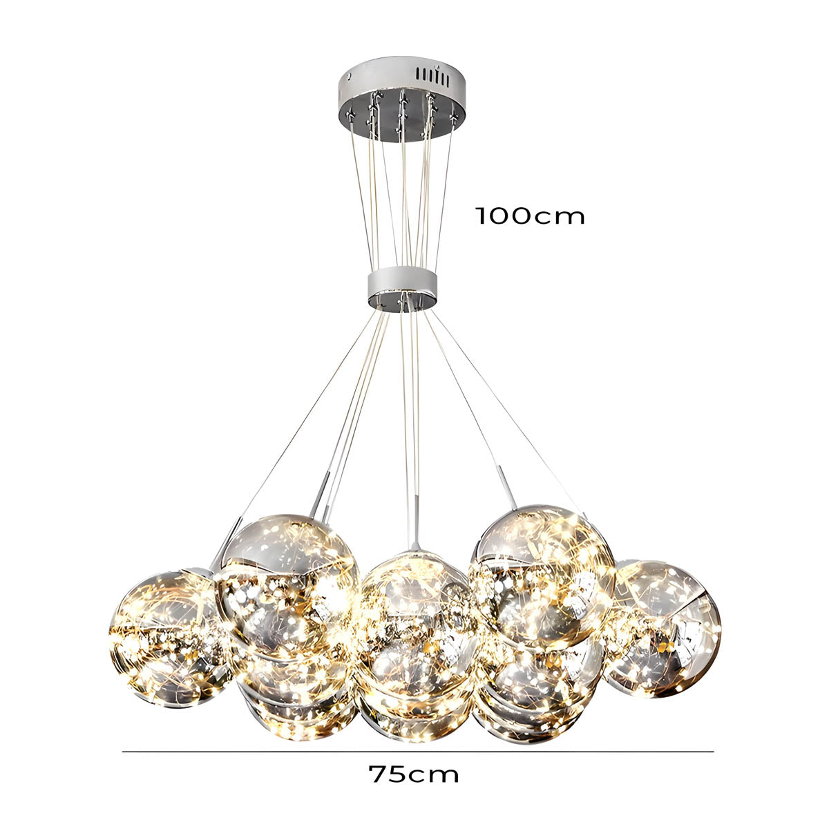 Fenwick Form Glass Chandelier — Open Box — gallery image 4