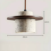 Linden Quarry Travertine Pendant Light — Open Box — gallery image 3