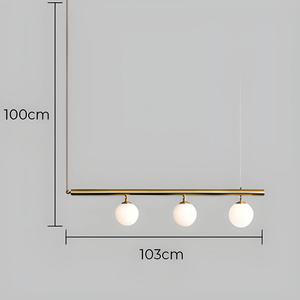 Mapledale Span Glass Linear Pendant Light — Open Box — gallery image 4