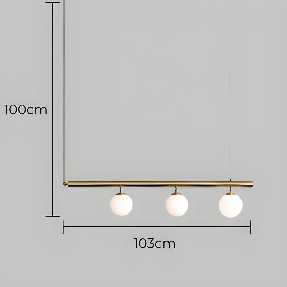 Mapledale Span Glass Linear Pendant Light — Open Box — gallery image 4