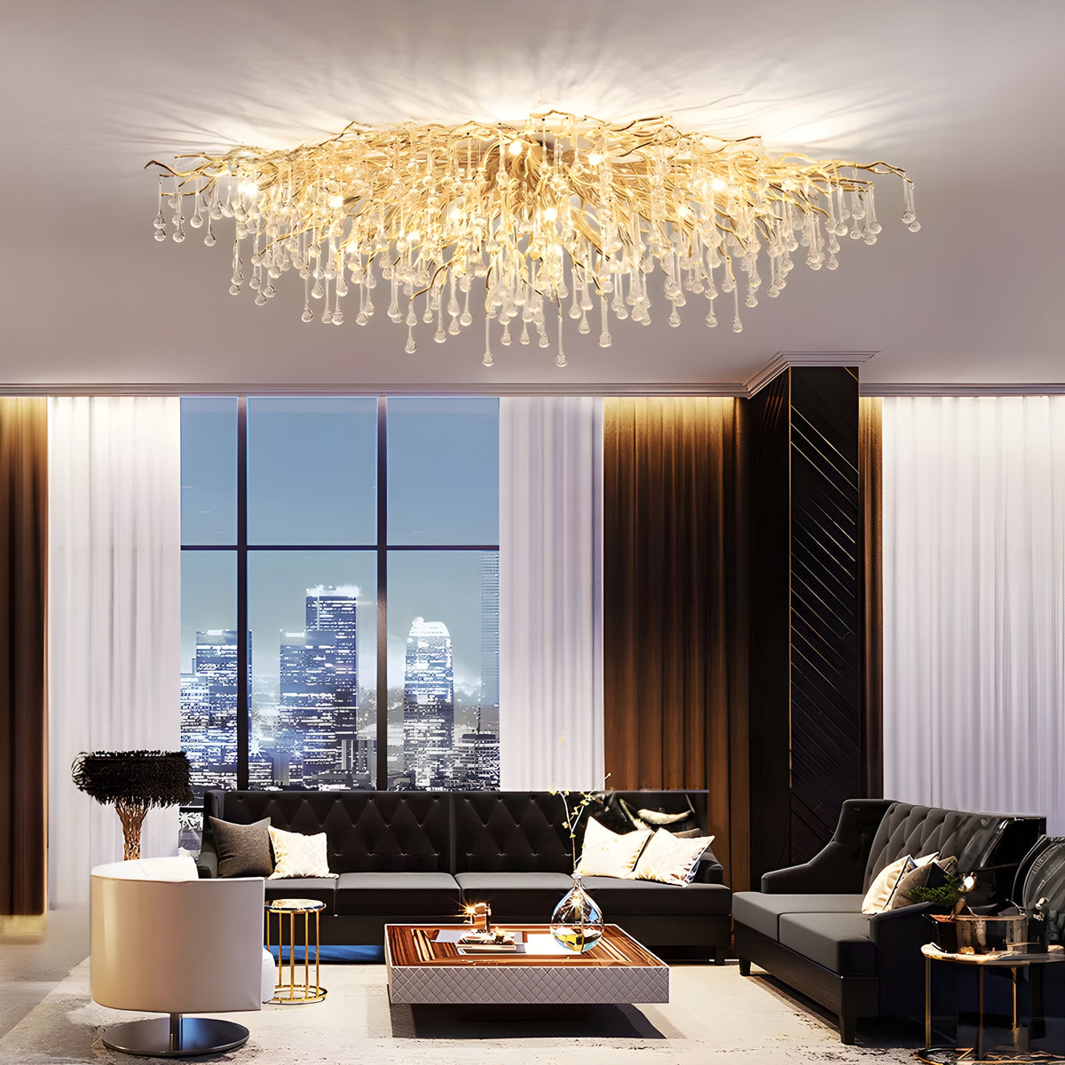 Ashford Prism Crystal Chandelier — Open Box — gallery image 2