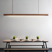 Hollis Beam Linear Wood LED Pendant Light — gallery image 6