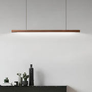 Hollis Beam Linear Wood LED Pendant Light — gallery image 7