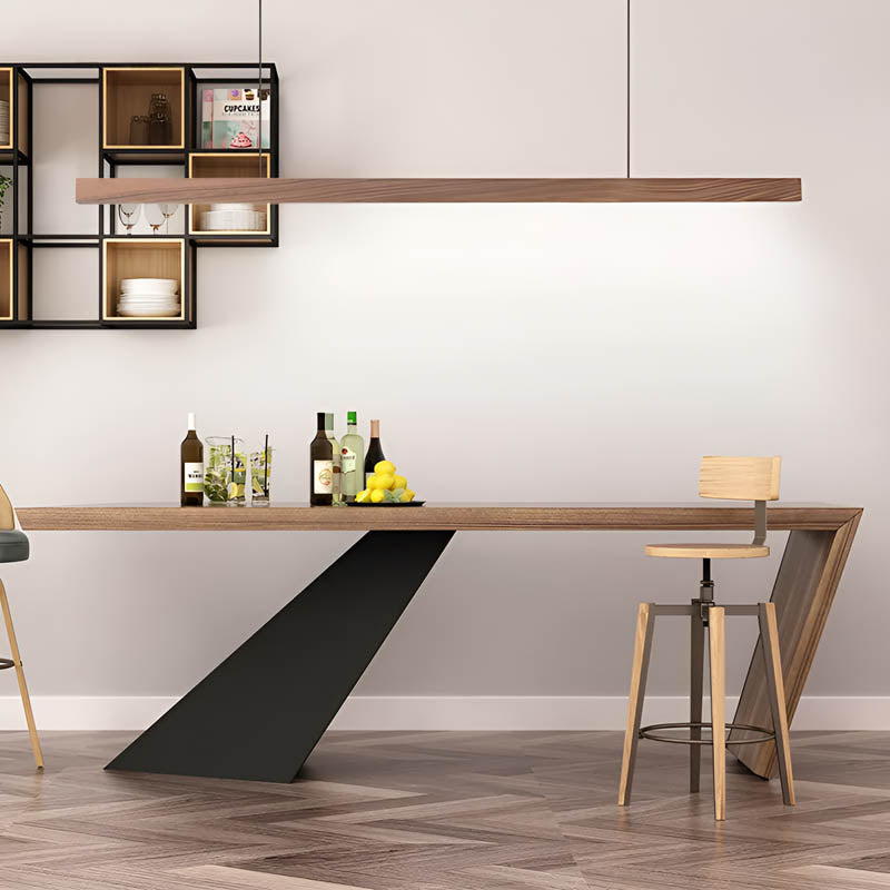 Hollis Beam Linear Wood LED Pendant Light — gallery image 11
