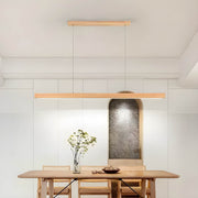 Hollis Beam Linear Wood LED Pendant Light — gallery image 4