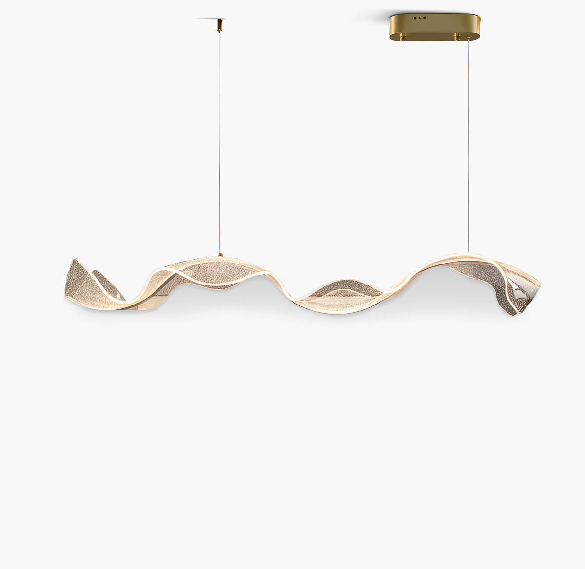 Bracken Span Acrylic LED Ceiling Light — gallery image 1