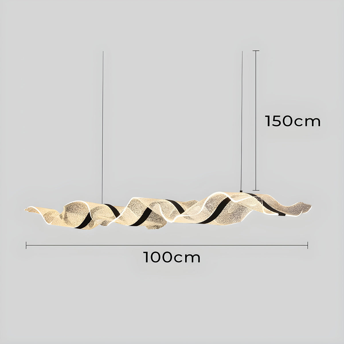 Bracken Span Acrylic LED Ceiling Light — gallery image 18