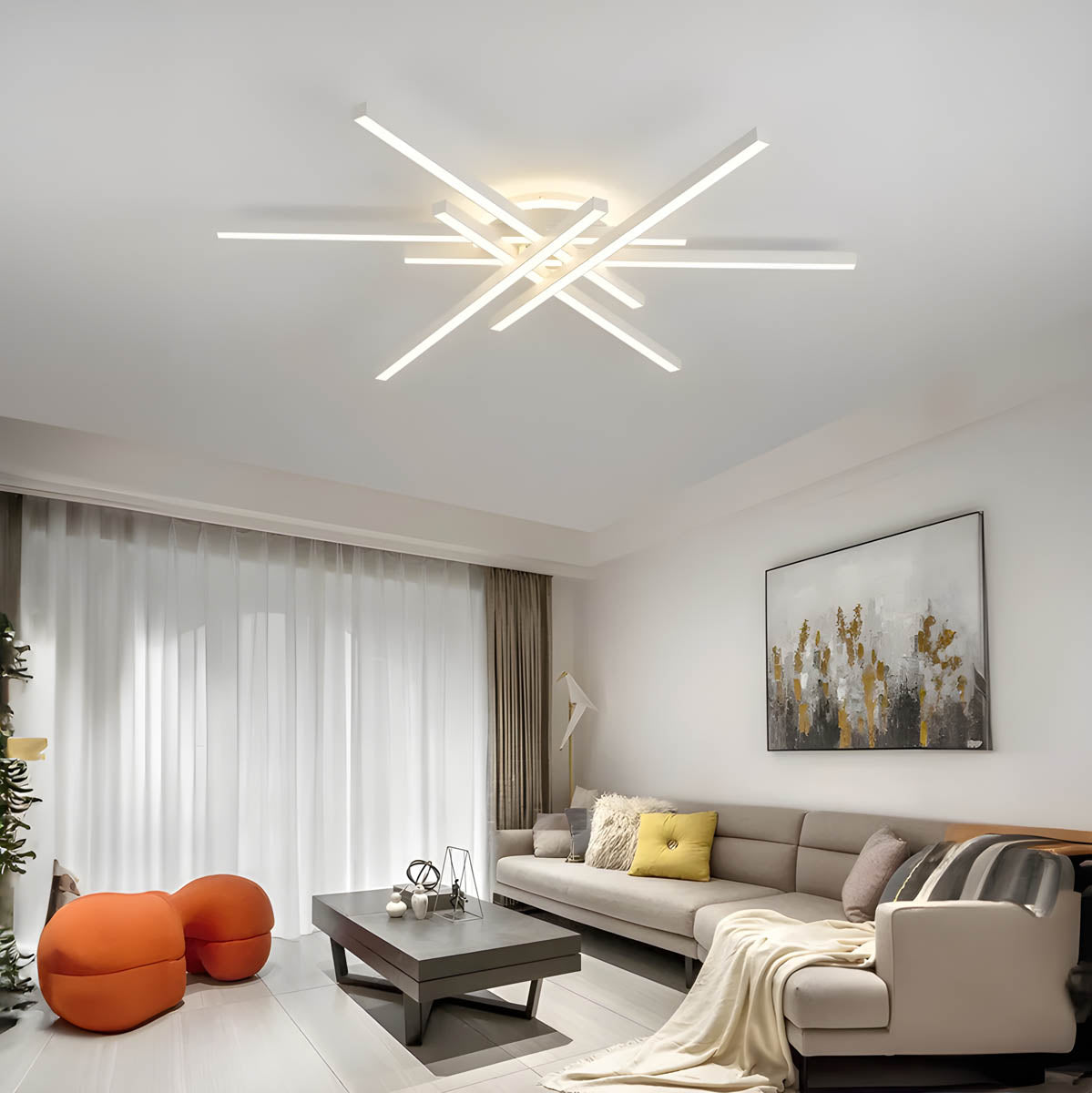 Cedar Cove Aluminum Ceiling Light — gallery image 7