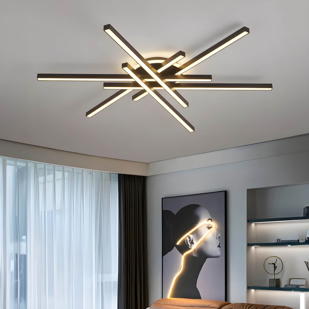 Cedar Cove Aluminum Ceiling Light — gallery image 2