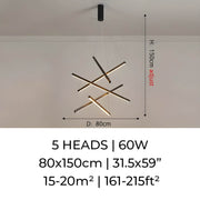Hollis Cove Aluminum Chandelier — gallery image 9