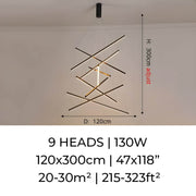 Hollis Cove Aluminum Chandelier — gallery image 11