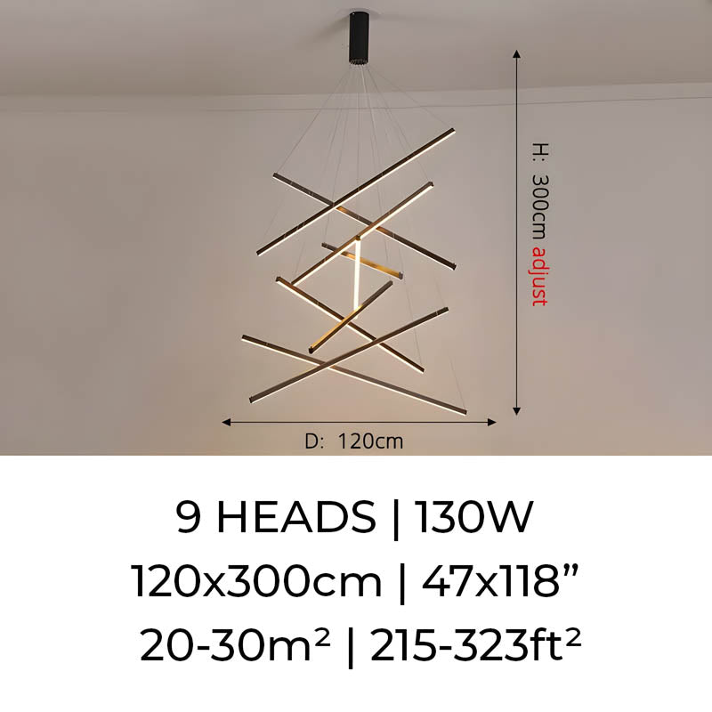 Hollis Cove Aluminum Chandelier — gallery image 11