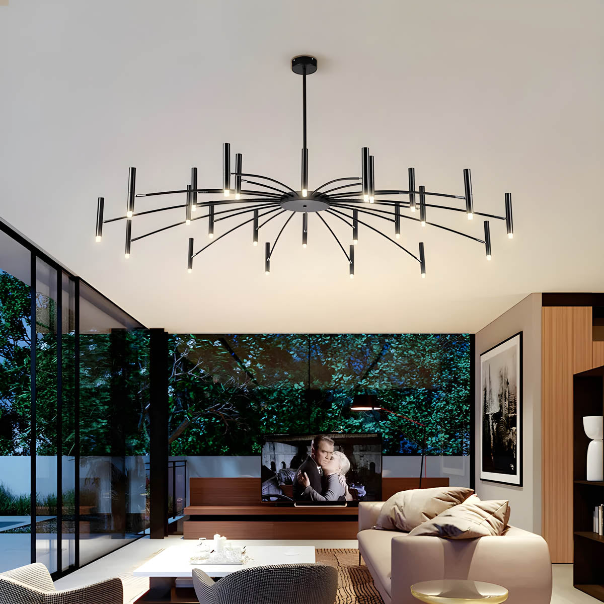 Ashford Branch Multi-Arm Ceiling Chandelier — gallery image 5
