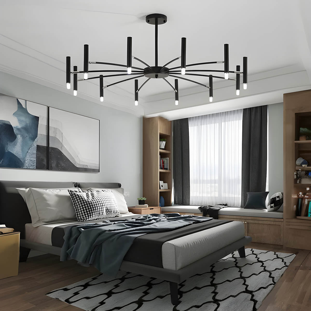 Ashford Branch Multi-Arm Ceiling Chandelier — gallery image 10