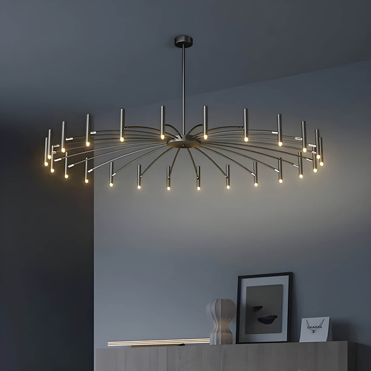 Ashford Branch Multi-Arm Ceiling Chandelier — gallery image 2