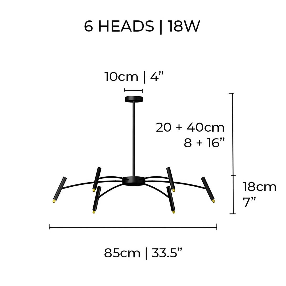 Ashford Branch Multi-Arm Ceiling Chandelier — gallery image 20