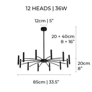 Ashford Branch Multi-Arm Ceiling Chandelier — gallery image 15