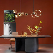 Hollis Curve Sculptural Glass Chandelier — gallery image 11