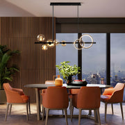 Hollis Curve Sculptural Glass Chandelier — gallery image 6