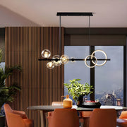 Hollis Curve Sculptural Glass Chandelier — gallery image 3