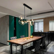 Hollis Curve Sculptural Glass Chandelier — gallery image 10
