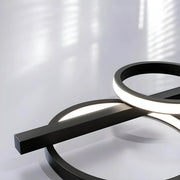 Hollis Curve Sculptural Glass Chandelier — gallery image 12