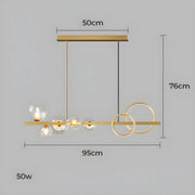Hollis Curve Sculptural Glass Chandelier — gallery image 21