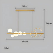 Hollis Curve Sculptural Glass Chandelier — gallery image 19