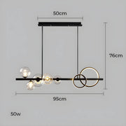 Hollis Curve Sculptural Glass Chandelier — gallery image 17